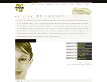 Tablet Screenshot of lexicollc.com